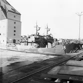 Mul 13 o 18 vid verkstadskajen och vid docka 5