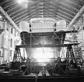 Katamaran på stapelbädden