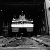 Katamaran på stapelbädden