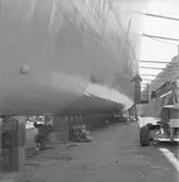 Sprutmålning av jagare Oscarsdockan