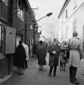 75-årsjubileet. Besökare i Skansens stadskvarter.