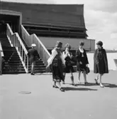 Kvinnor utanför Wasavarvet.