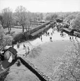 Marknadsgatan sedd från Seglora kyrkas torn. Skansen.