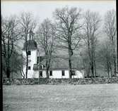 Säterbo sn, Arboga kn, Säterbo kyrka.
Exteriör av kyrkan, 1946-1947.