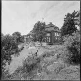 Berga slott, trädgård, Västerhaninge socken, Södermanland.