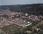 Flygfoto över Gränna i Jönköpings kommun.  135/1970