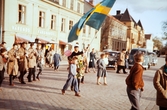 Studenter 1956, på Kronobergsgatan på väg mot Stortorget.