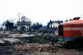 Rivningen av Båtsmansbacken i Växjö, 1960.