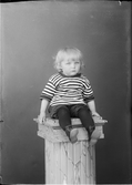 Ateljéporträtt - barn till John Westerlund från Raggarön, Börstil socken, Uppland 1922