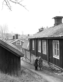 Den 1 december 1953. Vagnmakargränd, Gävle.