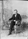 Ateljéporträtt - Gustaf Sundman från Snesslingeberg, Börstil socken, Uppland 1921