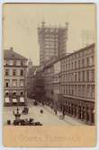 Stockholm, Brunkebergstorg med telefontornet 1891.