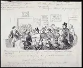 Otåliga restauranggäster. 