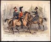 Militärer till häst,  lördagen den 5 juni 1847. 