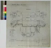 Nordiska Museet. Kansliflygeln. Entresolvåningen. Jordvåningen