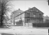 Trädgårdsgatan från Slottsgränd, Fjärdingen, Uppsala 1901 - 1902