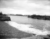 Landskapsvy med Dalälven, Näs bruk, By socken, Dalarna juni 1915