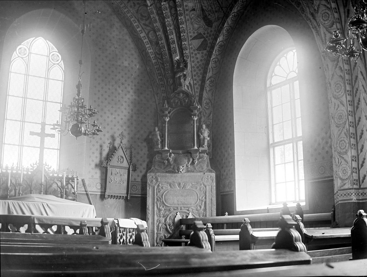 August Fredrik Schagerström, Interiör i Knivsta kyrka, Knivsta socken, Uppland maj 1916