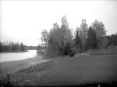 Sjön Trehörningen, Funbo socken, Uppland juni 1923