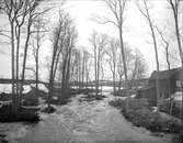 Sävaån i Focksta, Hagby socken, Uppland april 1916