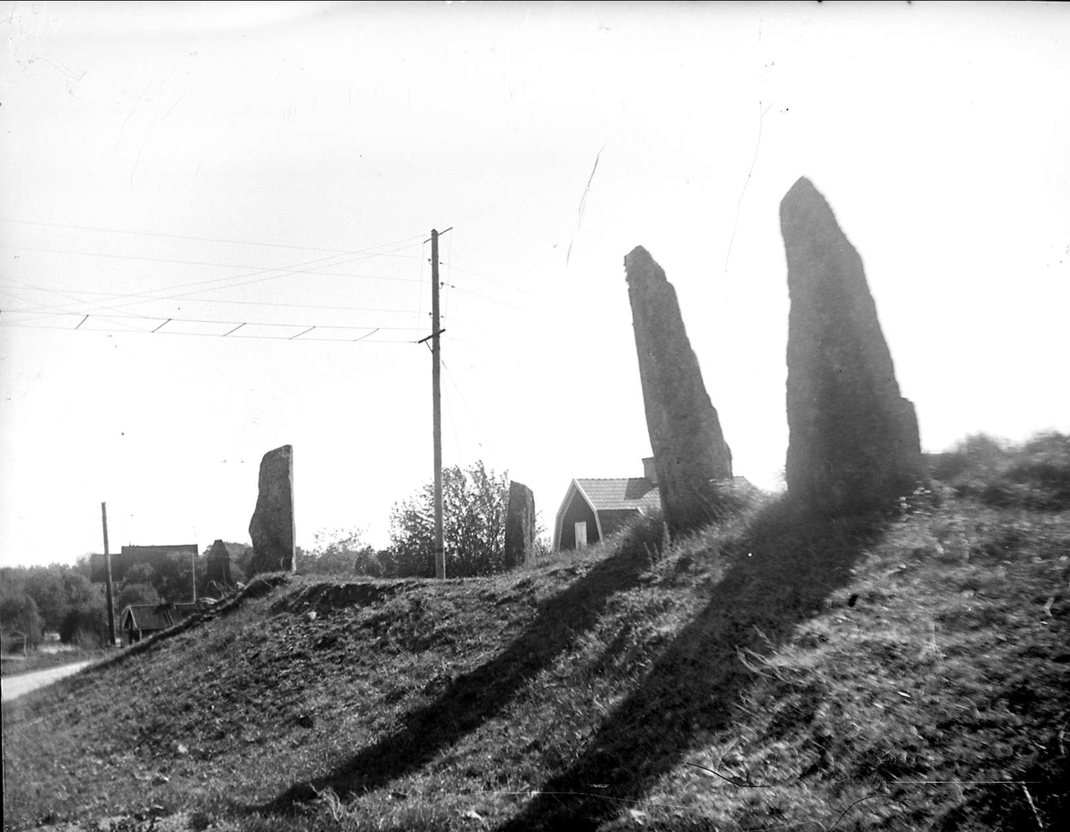 August Fredrik Schagerström, Resta stenar vid gravfält i Edsbro socken, Uppland 1934