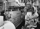 Interiör från 112 M/S Islas Orcadas, hjälpmotorer från Nordberg.