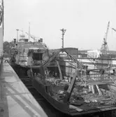 Färjan 264 M/F Scania på stapelbädden.