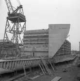 Fartyg 208 M/T Borwi på stapelbädden.