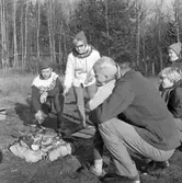 Korvgrillning under Korpens familjerally.