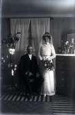 Brudparet Oscar och Maria Magnusson, 1915