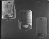 Ur katalog över Harald Linders produktion, Föremålen märkta från vänster: 6017, 6025, 6024