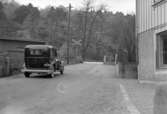 Järnvägsövergång vid Gröngatan, Uddevalla, den 4 november 1947
