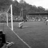 Vänskapsmatch i fotboll mellan Vasco da Gama från Brasilien och Oddevold från Sverige på Rimnersvallen i Uddevalla den 6 juni 1959