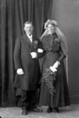 Brudparet  Annie Karolina Olsson och Anders Andersson 1917
