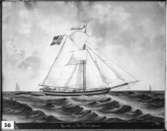 Skrivet på baksidan: Brantevik

Jakt MAGREHA - Vik akvarell