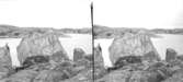 Stenblocket framifrån, Stenholmen, Kville den 9 juli 1902