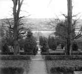 Ellesbo gård söder om Kungälv. Utsikt från terrassen den 29 oktober 1929