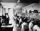 Interiör från televäxelstation inom Uddevalla teleområde