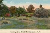 Notering på kortet: Greetings form Fort Montgomery, N.Y.