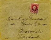 Text på Kuvertet: Fröken Sigrid Henriksson. Konsul Ekman Kärrbogärde Niorsesund.