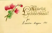 Notering på kortet: Hjärtlig Lyckönskan på Lovisa dagen 1911.