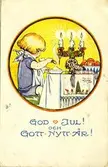 Notering på kortet: God jul och Gott Nytt År.