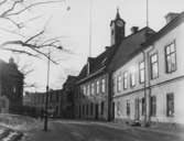 Enköping, kvarteret Borgmästaren nr 9 och 10, Rådhusgatan 1-5, mot söder