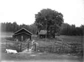 Kolartorpet, utgård till Fagerudd, Svinnegarns socken, Uppland, 1916. På vägen ned mot Kolarudd.