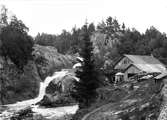 Kvarnfallet i  Huskvarna ovanför Ebbes Bruk, år 1892.