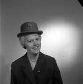 Doris Andersson, värdinna på Folkets park i Huskvarna. Fotograferad den 25 april 1961.