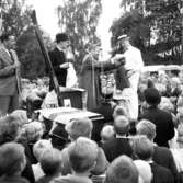 Lennart Hyland vid Huskvarna stads 50-årsjubileum år 1961.