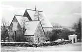 Alnö gamla kyrka, vykort.