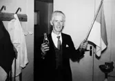 Torsten Hagstedt, lagledare för Papyrus fotbollslag, år 1953.