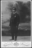 Blomqvist, A.F, 1:e postvaktmästare pk Sth 1., brevbärarexpeditionen, år 1916.